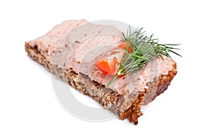 Sandwich with liver pate