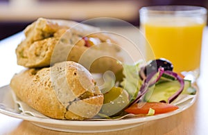 Sandwich lunch plate