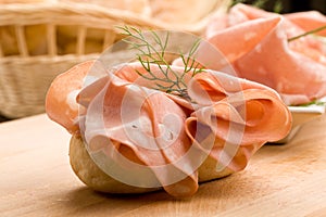 Sandwich with Mortadella