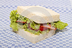 sandwich with paio sausage photo