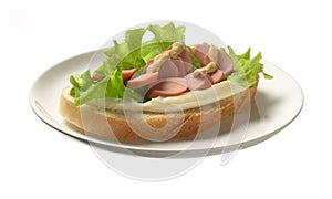 Sandwich with sausage
