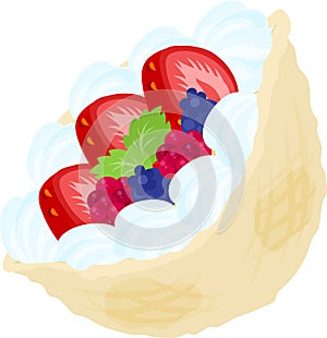 The cute icon of sandwich