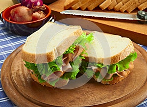Sandwich with turkey