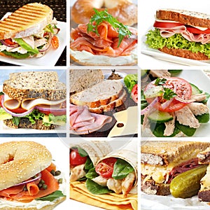 Sandwiches Collage photo