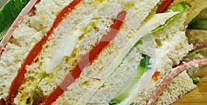 Sandwiches de miga photo