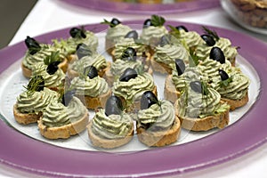 Sandwiches on a plate