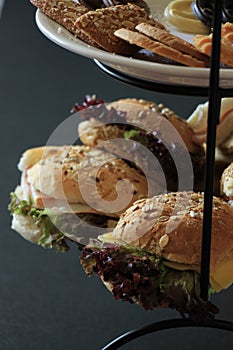 Sandwiches on a tray