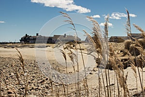 Sandwitch boardwalk beach at Cape Cod Massachusetts