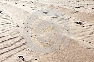 Sandy background, texture of an arid sand desert