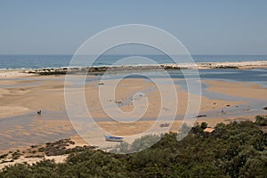 Sandy beach in Algarve, Portugal