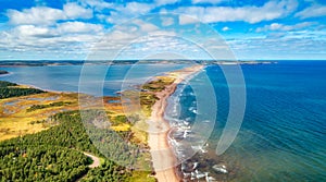 Sandy beach on the Atlantic Ocean. Cavendish, Prince Edward Island, Canada