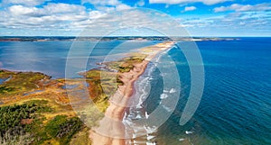 Sandy beach on the Atlantic Ocean. Cavendish, Prince Edward Island, Canada