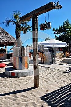 Sandy beach bar