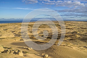 Sandy beach in Cabo Polonio photo