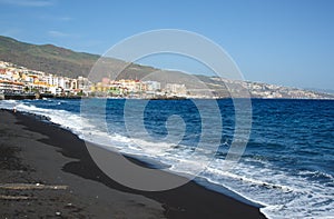 Sandy Beach in Candelaria town