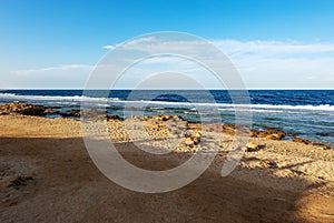 Sandy Beach and Coral Reef of the Red Sea - Marsa Alam Egypt Africa