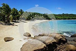 Sandy beach on Drawaqa Island, Yasawa Islands, Fiji