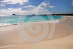 Sandy beach at Gardner Bay, Espanola Island, Galapagos National photo