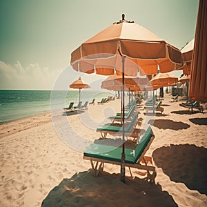 Sandy beach haven under the sun