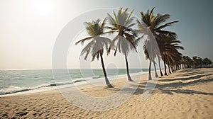 Sandy beach haven under the sun