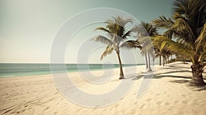 Sandy beach haven under the sun