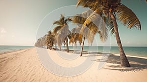 Sandy beach haven under the sun