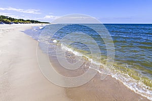 Sandy beach on Hel Peninsula, Baltic sea, Poland