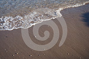 Sandy beach in Kolympia, Rhodes, Greece