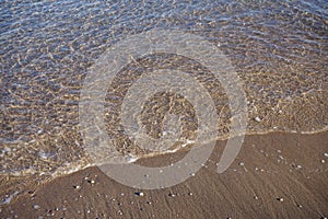 Sandy beach in Kolympia, Rhodes, Greece