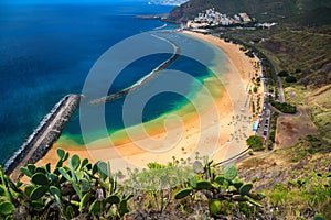 Sandy beach Las Teresitas in Tenerife