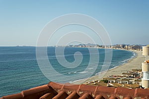 Sandy Beach Line in La Manga del Mar Menor