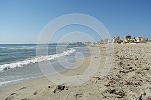 Sandy Beach Line in La Manga del Mar Menor