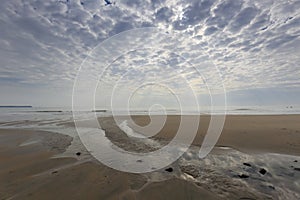 Sandy beach of longhai caldera