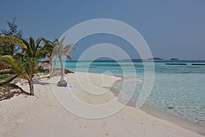 Sandy Beach in Maldivian Resort