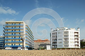 Sandy beach of Malgrat de Mar photo