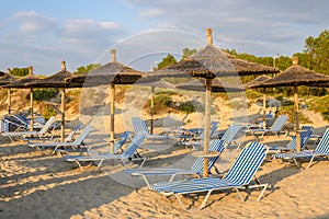 Sandy beach of Marmari. The Greek island of Kos