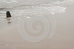 Sandy beach near Ustronie Morskie - Poland.