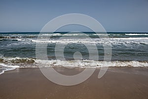 Sandy beach in the north of Sardinia, Italy