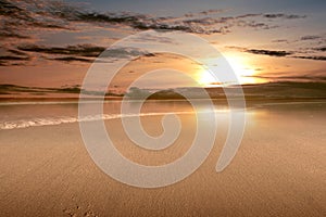 Sandy beach with ocean views