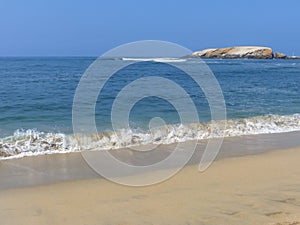 Sandy beach of Punta Hermosa in Peru