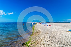 Sandy beach on Rewa Peninsula.