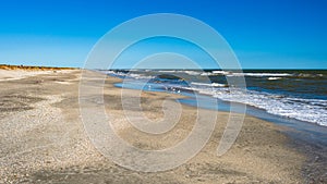 Sandy beach at the Romanian Black Sea