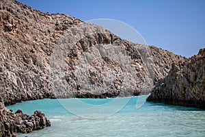 Sandy beach at Seitan Limania