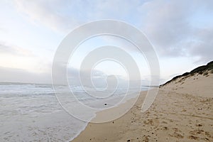 Sandy beach on the south coast