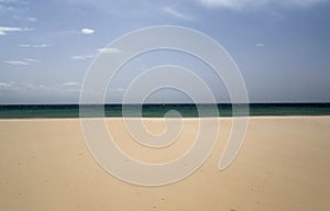 Sandy beach in Spain.