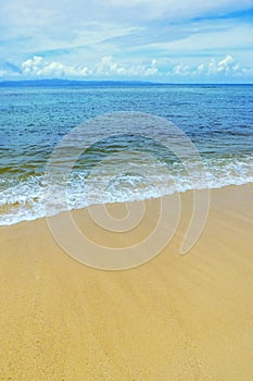 Sandy beach on Taveuni Island, Fiji