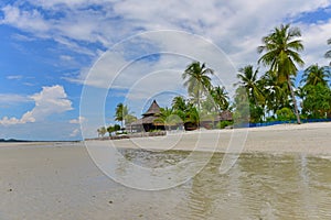 Sandy beach of tropical Koh Mook Island in Krabi