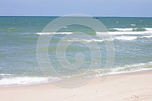 Sandy beach tropical sea