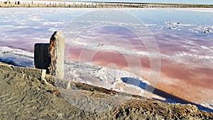 Sandy beach waves red sand