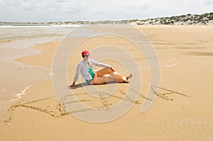 Sandy beaches in Kenya